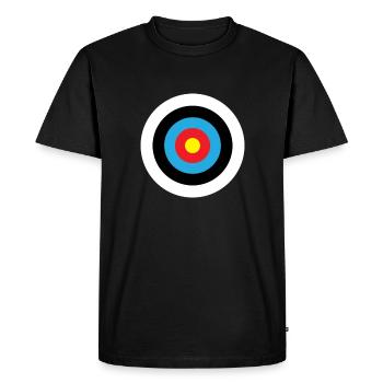 Tir à l’arc - cible - T-shirt Premium bio Homme - noir - Devant - Nico (187cm)