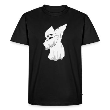 Halloween - Fantôme / Fantôme DAB / Dabbing - T-shirt Premium bio Homme - noir - Devant - Nico (187cm)