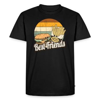 meilleurs amis - T-shirt Premium bio Homme - noir - Devant - Nico (187cm)