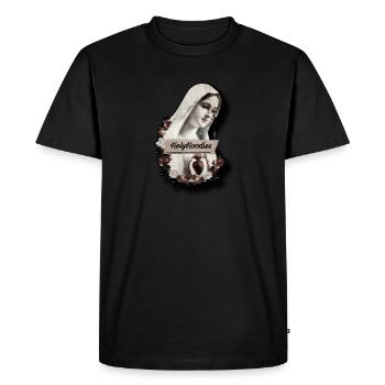 Virgin en pleurs - T-shirt Premium bio Homme - noir - Devant - Nico (187cm)