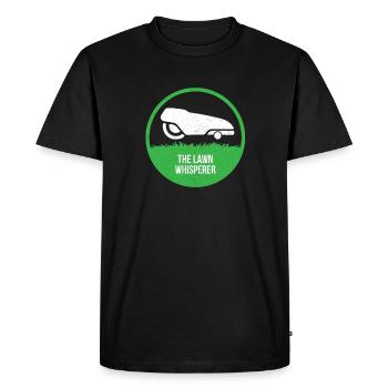 Robot tondeuse à gazon - The Lawn Whisperer - T-shirt Premium bio Homme - noir - Devant - Nico (187cm)
