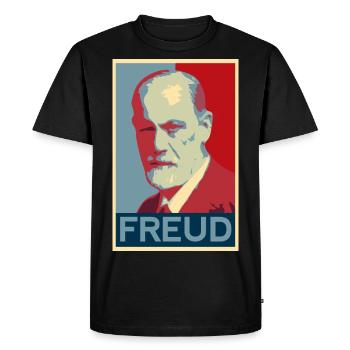 Sigmund Freud Motif - T-shirt Premium bio Homme - noir - Devant - Nico (187cm)