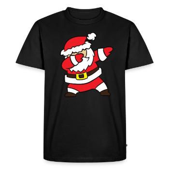 Père Noël - DAB, tamponner, tamponner, danser - T-shirt Premium bio Homme - noir - Devant - Nico (187cm)