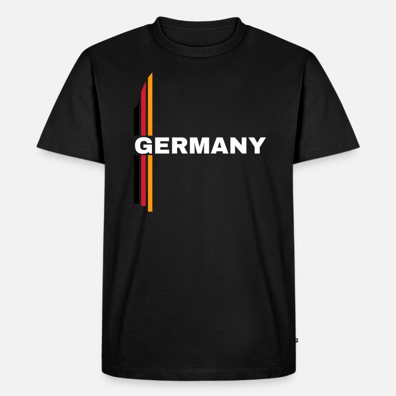 Germany - Männer Premium Bio T-Shirt - Schwarz