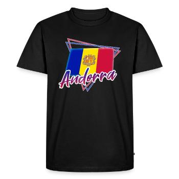 Andorra - Men's Premium Organic T-Shirt - black - Front - Nico (187cm)