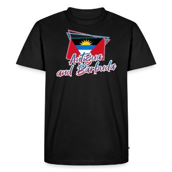 Antigua et Barbuda - T-shirt Premium bio Homme - noir - Devant - Nico (187cm)