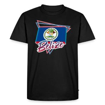 Belize - Men's Premium Organic T-Shirt - black - Front - Nico (187cm)