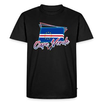 Cape Verde - Men's Premium Organic T-Shirt - black - Front - Nico (187cm)