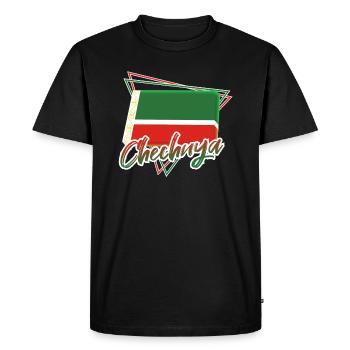 Tchétchénie - T-shirt Premium bio Homme - noir - Devant - Nico (187cm)