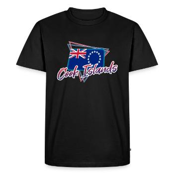 Îles Cook - T-shirt Premium bio Homme - noir - Devant - Nico (187cm)