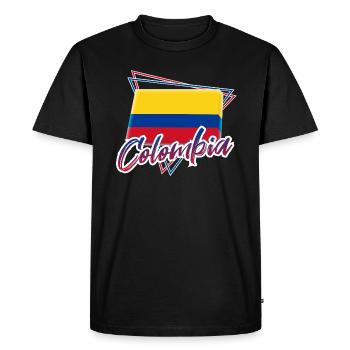 Colombie - T-shirt Premium bio Homme - noir - Devant - Nico (187cm)