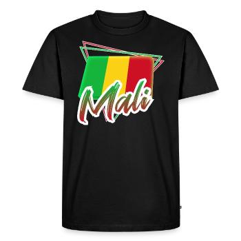 Mali - T-shirt Premium bio Homme - noir - Devant - Nico (187cm)