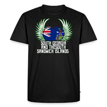 Géorgie du Sud et îles sandwiches du sud - T-shirt Premium bio Homme - noir - Devant - Nico (187cm)