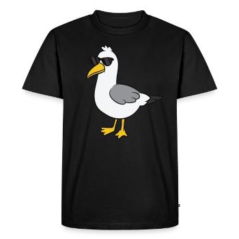 Seagull - Lunettes de soleil - T-shirt Premium bio Homme - noir - Devant - Nico (187cm)