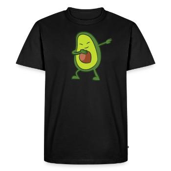 Avocado - Dab, dabbing, dancing - Men's Premium Organic T-Shirt - black - Front - Nico (187cm)