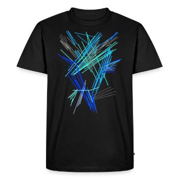 Futurisme - T-shirt Premium bio Homme - noir - Devant - Nico (187cm)
