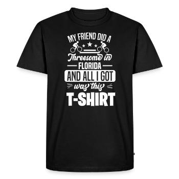 Motif de triathlon pour triathlètes - T-shirt Premium bio Homme - noir - Devant - Nico (187cm)