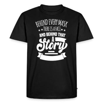 Motif de cirque pour les fans de Krimes et de clowns - T-shirt Premium bio Homme - noir - Devant - Nico (187cm)