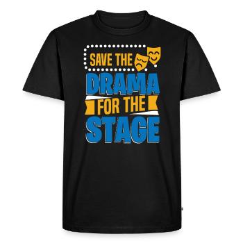 Motif de théâtre pour les acteurs de théâtre - T-shirt Premium bio Homme - noir - Devant - Nico (187cm)