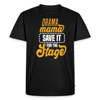 Motif de théâtre pour les acteurs de théâtre - T-shirt Premium bio Homme - noir - Devant - Nico (187cm)