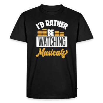 Motif de théâtre pour les acteurs de théâtre - T-shirt Premium bio Homme - noir - Devant - Nico (187cm)