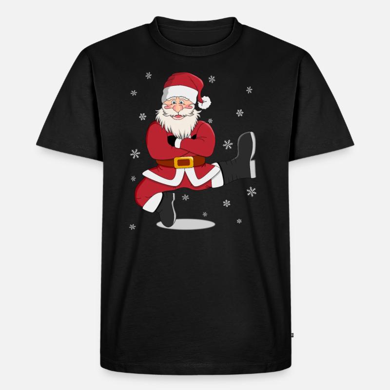 Weihnachtsmann - Männer Premium Bio T-Shirt - Schwarz