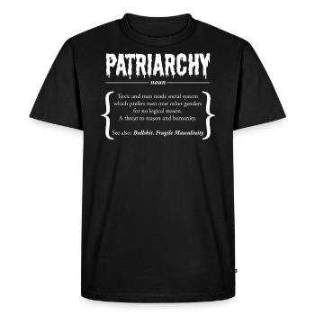 Patriarcat | Définition Duden - T-shirt Premium bio Homme - noir - Devant - Nico (187cm)