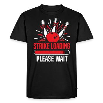 Strike Chargement Bowling - T-shirt Premium bio Homme - noir - Devant - Nico (187cm)