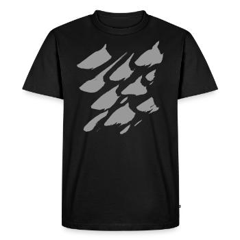 Coups de pinceau Motifs - T-shirt Premium bio Homme - noir - Devant - Nico (187cm)