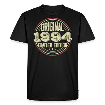 1994 Birthday Parties, a legendary vintage - Men's Premium Organic T-Shirt - black - Front - Nico (187cm)