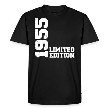 Cadeau Anniversaire Millésime 1955 Classique 1955 - T-shirt Premium bio Homme - noir - Devant - Nico (187cm)