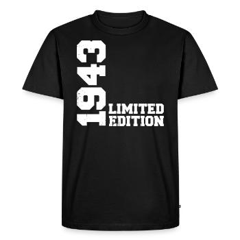 Cadeau Anniversaire Millésime 1943 Classique 1943 - T-shirt Premium bio Homme - noir - Devant - Nico (187cm)