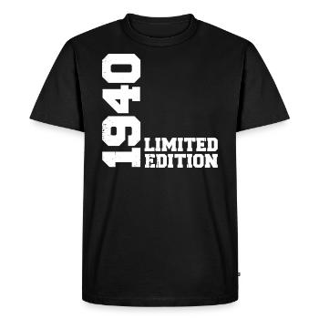Cadeau Anniversaire Millésime 1940 Classique 1940 - T-shirt Premium bio Homme - noir - Devant - Nico (187cm)