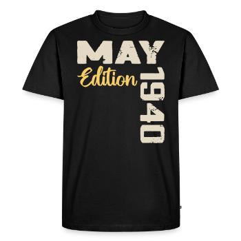 May 1940 Birthday May 1940 Gift May 1940 May - Men's Premium Organic T-Shirt - black - Front - Nico (187cm)