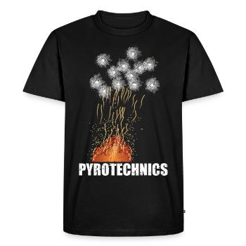 Pyrotechnics - Men's Premium Organic T-Shirt - black - Front - Nico (187cm)
