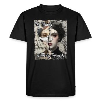The beauty of fading moments - Men's Premium Organic T-Shirt - black - Front - Nico (187cm)