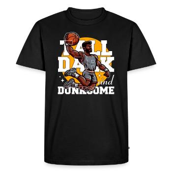 TALL DARK AND DUNKSOME - Men's Premium Organic T-Shirt - black - Front - Nico (187cm)