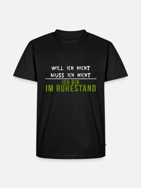 retraite - T-shirt Premium bio Homme - noir