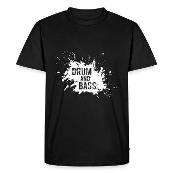 Drum and Bass - T-shirt Premium bio Homme - noir - Devant - Nico (187cm)
