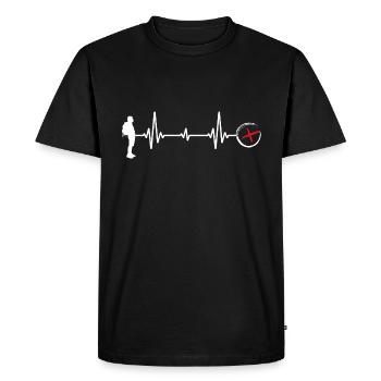 Geocache Scavenger Hunt Outdoor-Life Hiking - Men's Premium Organic T-Shirt - black - Front - Nico (187cm)