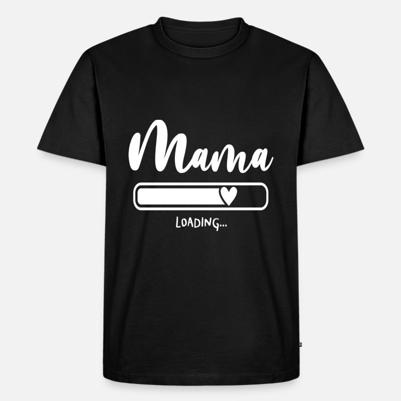 Mum loading mama mom - Men's Premium Organic T-Shirt - black