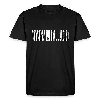 Forêt sauvage shinrin yoku forêt baignade nature ami - T-shirt Premium bio Homme - noir - Devant - Nico (187cm)