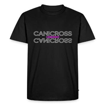 Canicross dogrun run with dog CanicrossDay - Men's Premium Organic T-Shirt - black - Front - Nico (187cm)