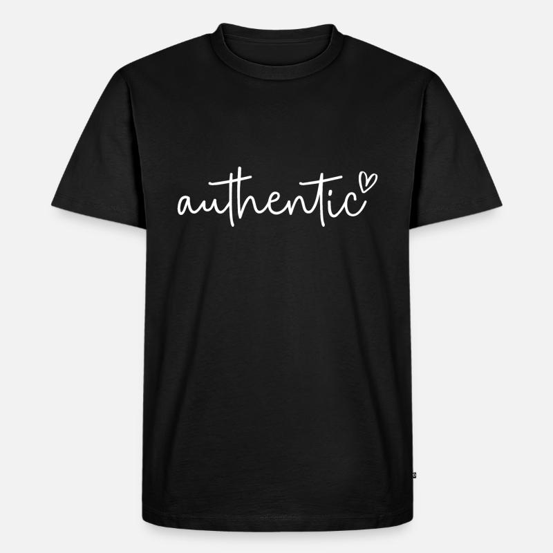 Echt - Männer Premium Bio T-Shirt - Schwarz
