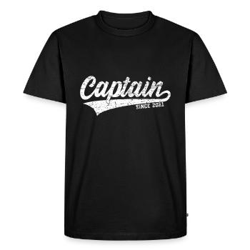 2021 CAPTAIN SINCE - Men's Premium Organic T-Shirt - black - Front - Nico (187cm)