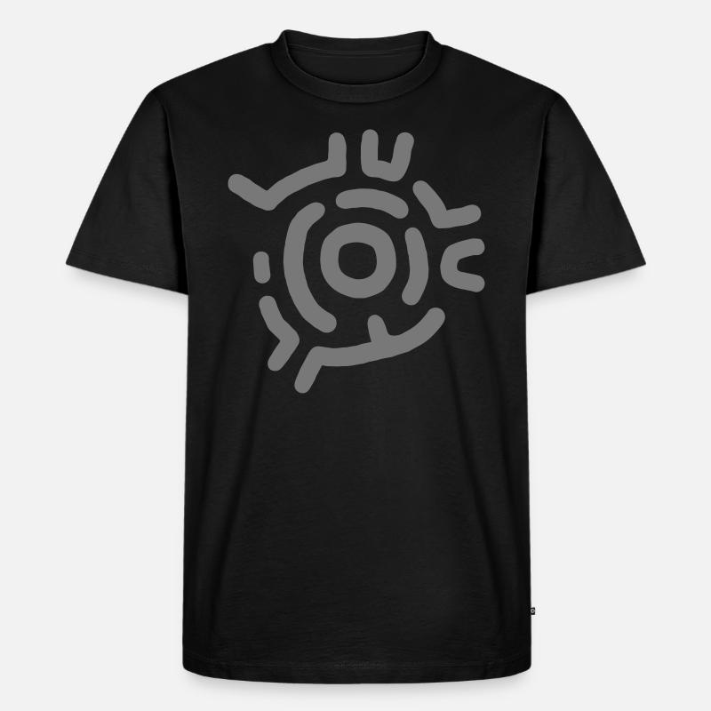 Labyrinth - Dungeon - Symbol - VEKTOR - Männer Premium Bio T-Shirt - Schwarz
