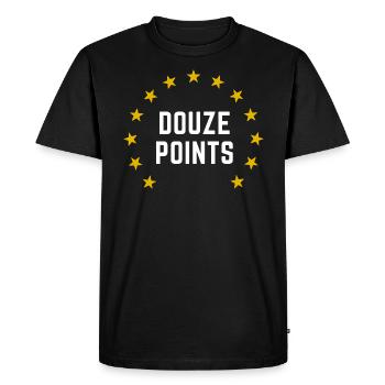 Concours Eurovision de la chanson Douze Points Malmö 2024 - T-shirt Premium bio Homme - noir - Devant - Nico (187cm)
