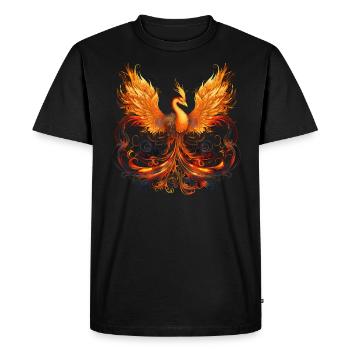 Phénix - T-shirt Premium bio Homme - noir - Devant - Nico (187cm)