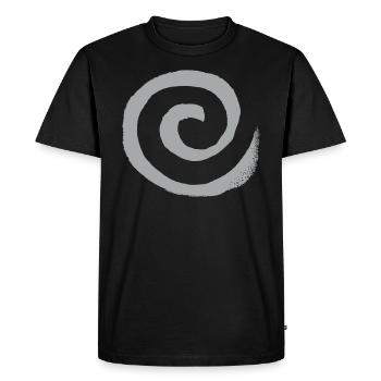 Spirale - T-shirt Premium bio Homme - noir - Devant - Nico (187cm)