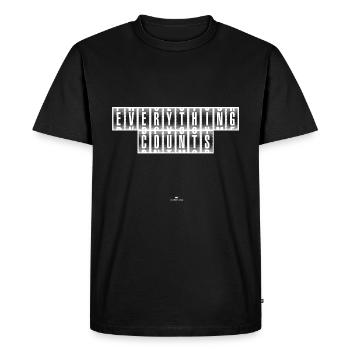 Everything Counts white - Men's Premium Organic T-Shirt - black - Front - Nico (187cm)